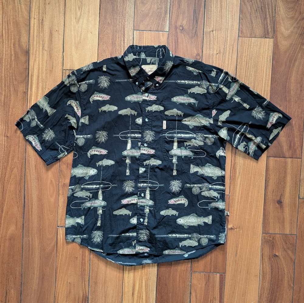 Outdoor Life Vintage Trout Shirt (L)